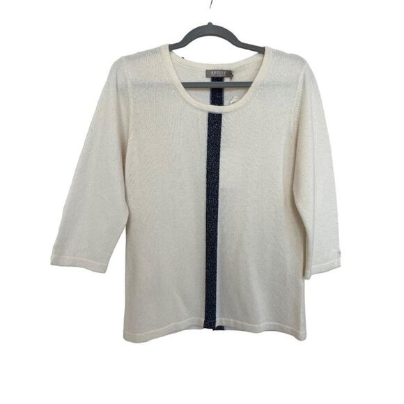 NWT / Brodie / Fine Cashmere Sweater / Embellished Cashmere Top - Picture 1 of 4